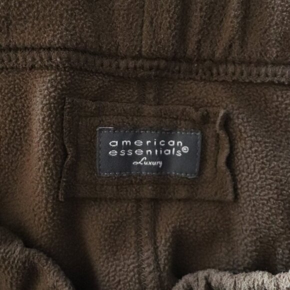 American Essentials Women's Brown Sz XL Luxury Sherpa Stretch Straight Leg Pants - Picture 11 of 12